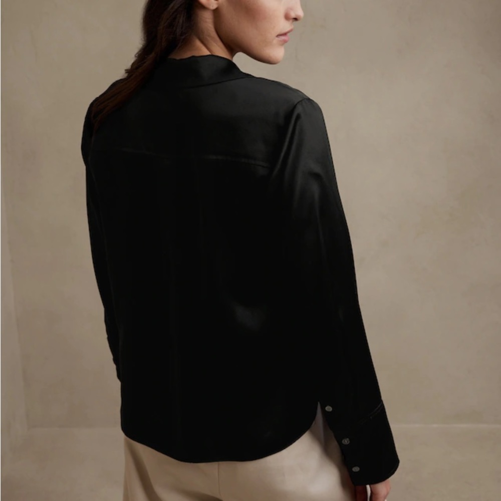 NWT BANANA REPUBLIC SILK RESORT SHIRT - Picture 5 of 5